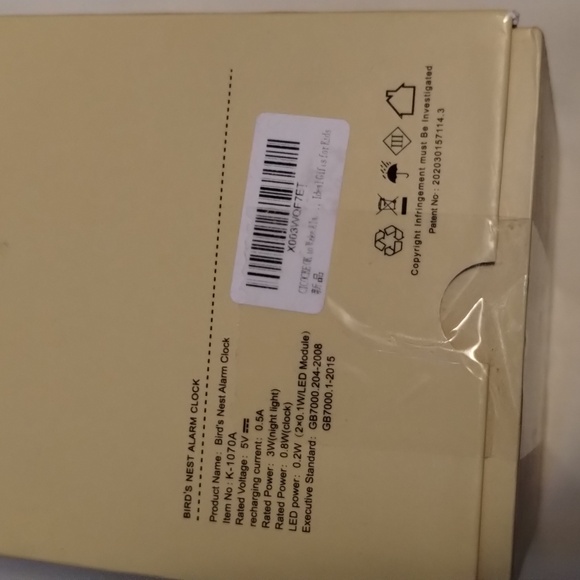 CICOCKE Bird's Nest Alarm Clock - Picture 3 of 3